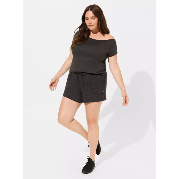 NWT Torrid Super Soft Performance Jersey Off The Shoulder Active Tee 3X / 22-24 - Picture 4 of 5